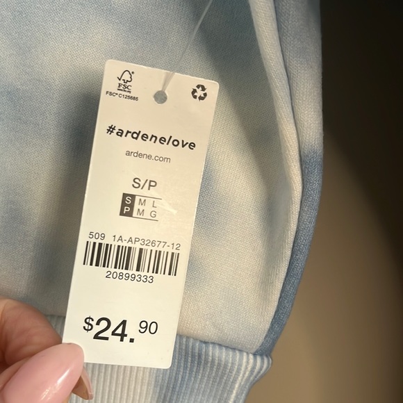 Ardene Tie-Dye Relaxed Mock Neck Fleece S - Picture 4 of 10